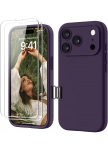 Premium Liquid Silicone Case for ip17 pro - Berry Purple