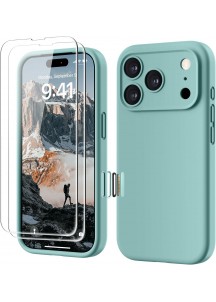 Premium Liquid Silicone Case for ip17 pro - Mint